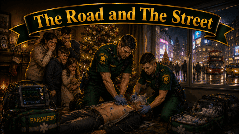Paramedic essay header — The Room and the Street by FrontlineClinician